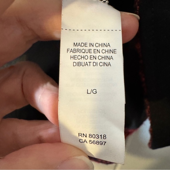 Lucky Brand red and black tweed moto jacket asymmetrical zip closure.‎ Size L - Picture 9 of 16